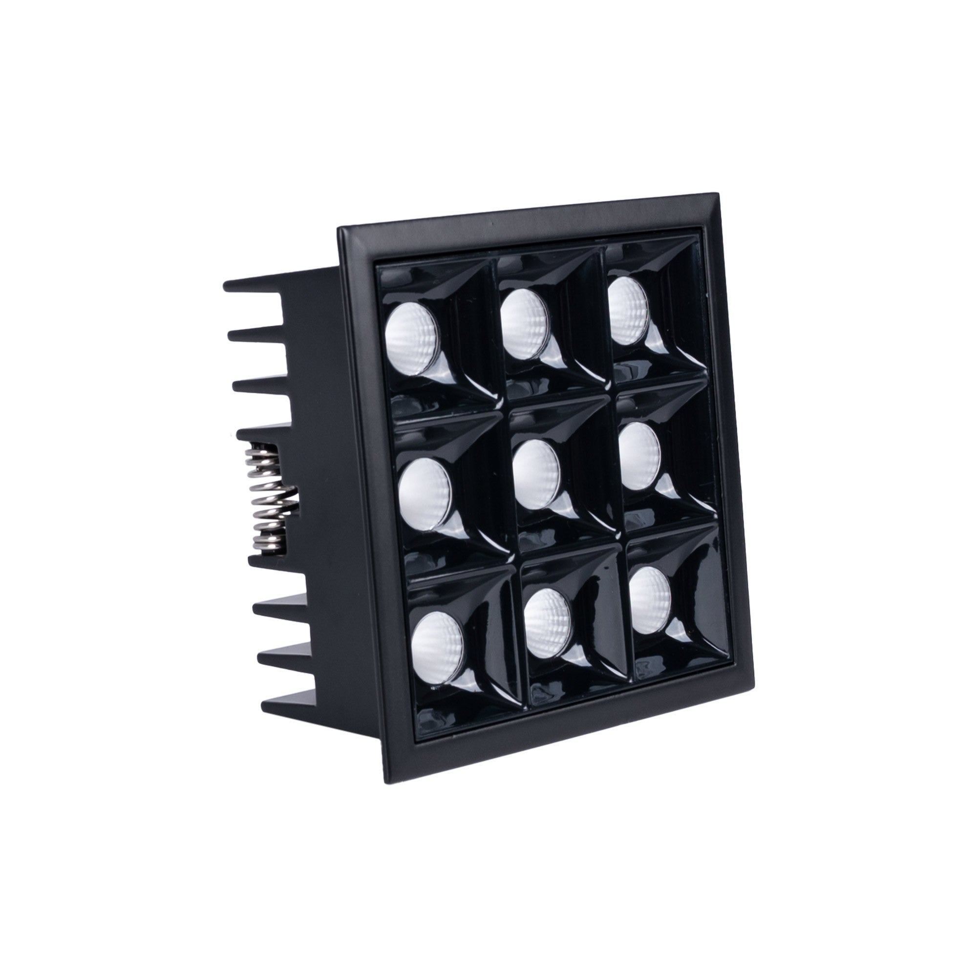 Downlight LED cuadrado empotrable 18W - 9 Focos - UGR18 - CRI90 - Chip OSRAM (38)