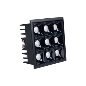 Downlight LED cuadrado empotrable 18W - 9 Focos - UGR18 - CRI90 - Chip OSRAM (38)