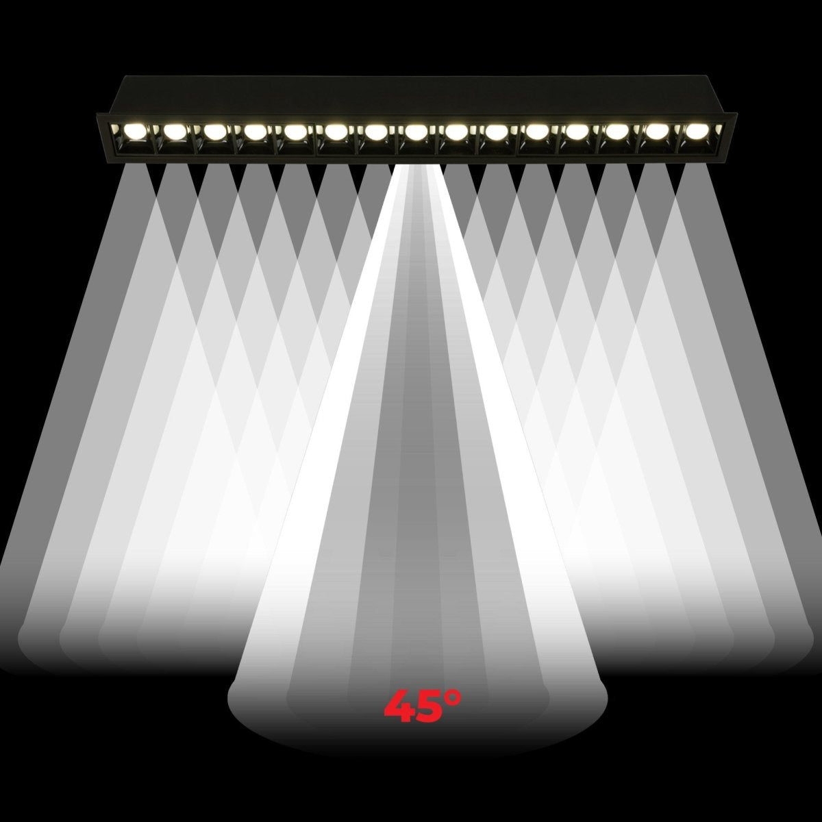 Foco lineal LED empotrable 30W - UGR18 - CRI90 - Chip OSRAM - Barcelona Led-