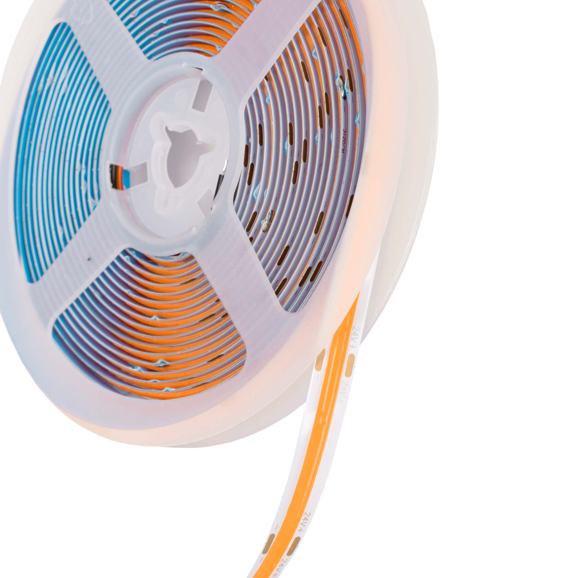 Tira LED COB 24V DC - 12W/m - Colores - 8mm - IP20 - Rollo de 5 metros - Corte cada 4cm (29)