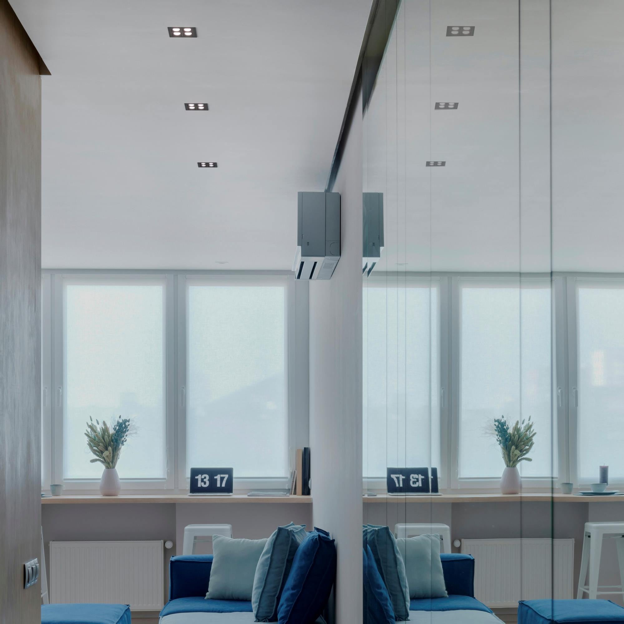 Downlight LED cuadrado empotrable 8W - 4 Focos - UGR18 - CRI90 - Chip OSRAM (32)