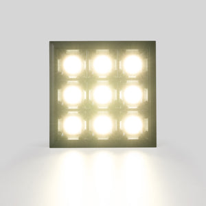 Downlight LED cuadrado empotrable 18W - 9 Focos - UGR18 - CRI90 - Chip OSRAM (34)