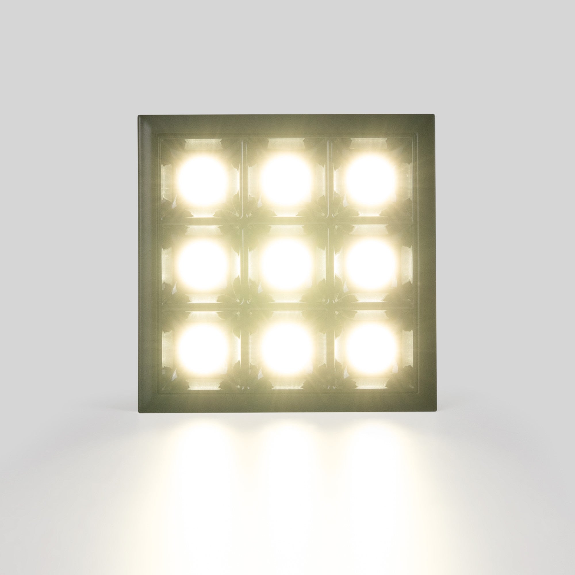 Downlight LED cuadrado empotrable 18W - 9 Focos - UGR18 - CRI90 - Chip OSRAM (16)