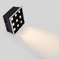 Luminária de embutir LED quadrada - Moldura branca - 18W - 9 lâmpadas - UGR18 - CRI90 - Chip OSRAM 4