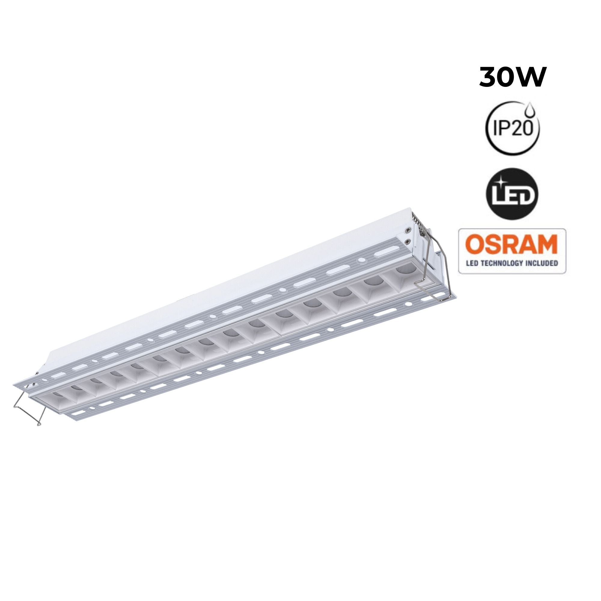 Foco lineal LED trimless / integración - 30W - UGR18 - CRI90 (31)