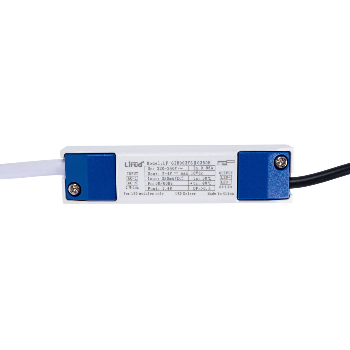 Downlight LED empotrable circular 2W - Chip Osram - UGR18 -  Corte Ø 25mm - Negro (16)