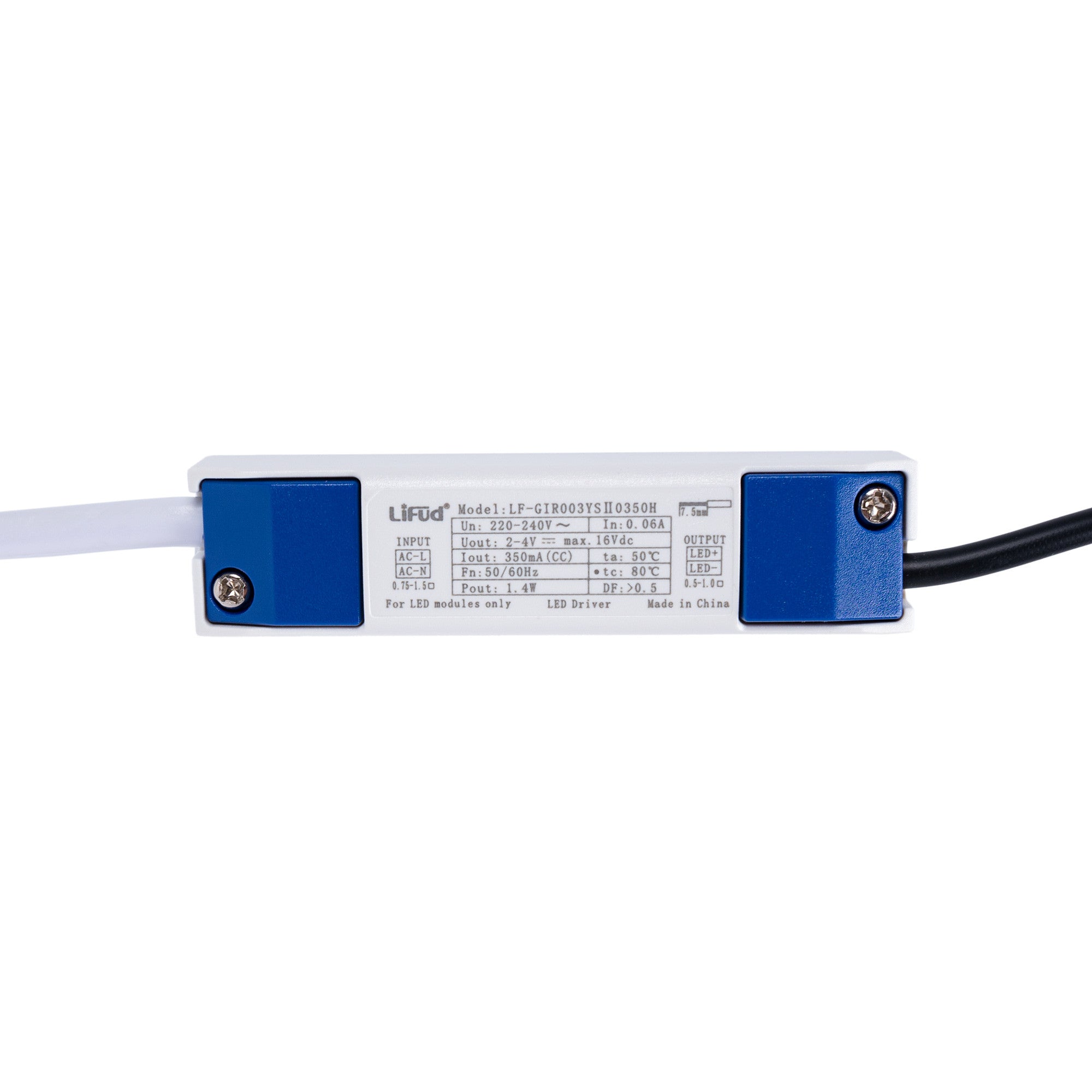 Downlight LED empotrable circular 2W - Chip Osram - UGR18 -  Corte Ø 25mm - Negro (16)