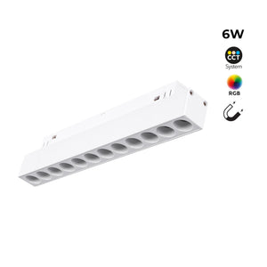 Luminaria lineal para carril magnético RGB + CCT - 6W - UGR18 - Mi Light - Blanco (2)