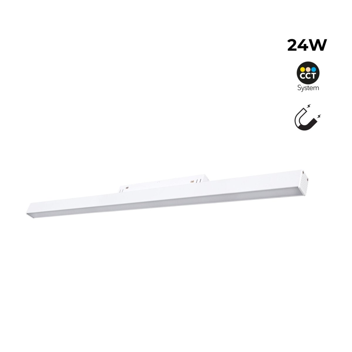 Luminaria lineal opal para carril magnético CCT - 24W - Mi Light - Barcelona Led-