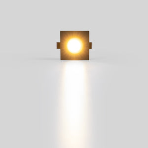 Downlight LED empotrable cuadrado 2W - Chip Osram - UGR18 -  Corte Ø 25mm - Negro (8)