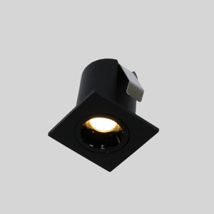 Downlight LED empotrable cuadrado 2W - Chip Osram - UGR18 -  Corte Ø 25mm - Negro (15)