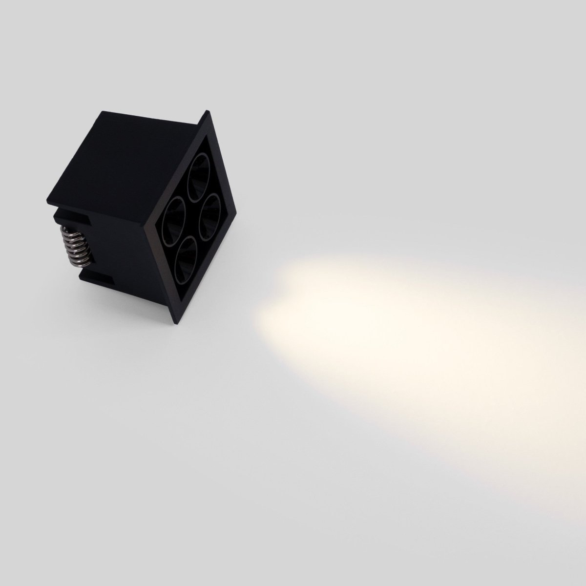 Downlight LED empotrable cuadrado 8W - Chip Osram - UGR18 - Corte 48 x 48 mm - Barcelona Led-
