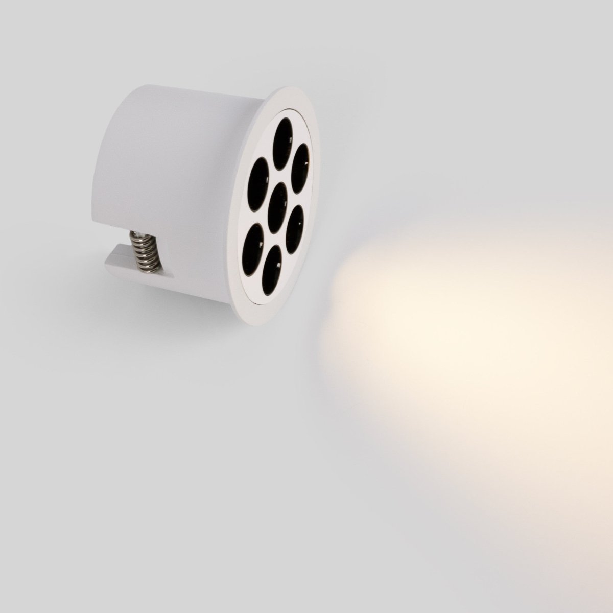 Downlight LED empotrable circular 12W - UGR18 - Corte Ø 70mm - Blanco - Barcelona Led-