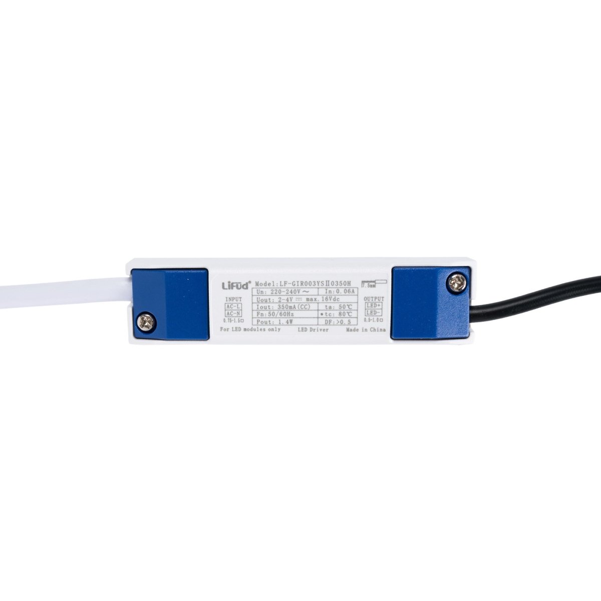 Downlight LED empotrable cuadrado 2W - Chip Osram - UGR18 -  Corte Ø 25mm - Negro - Barcelona Led-