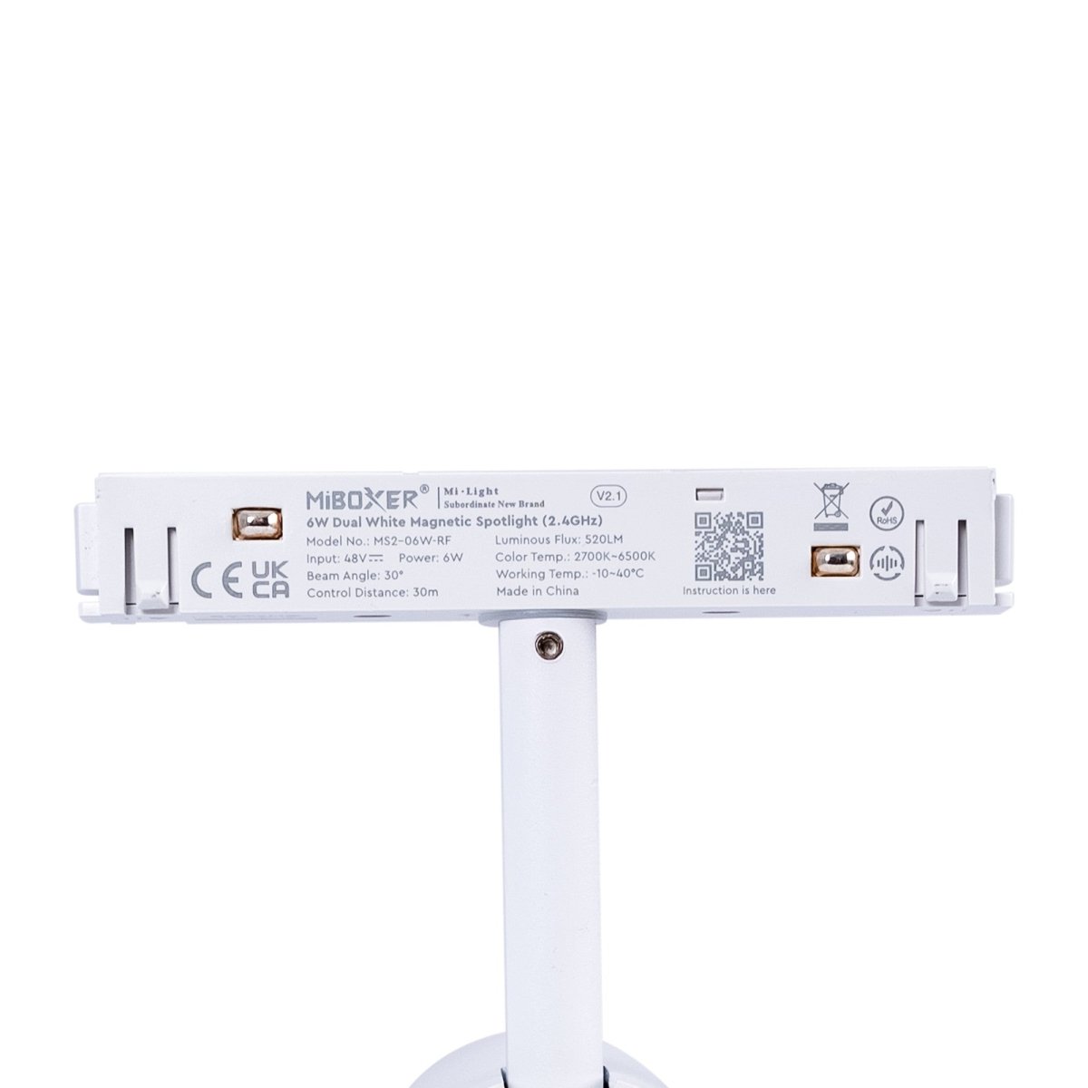 Foco LED CCT para carril magnético 48V - 6W - Mi Light - Barcelona Led-