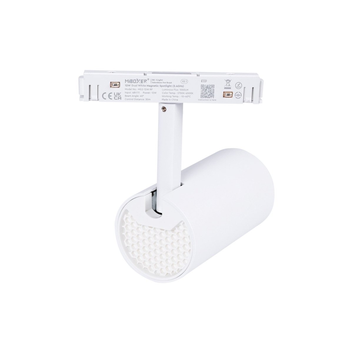 Foco LED para carril magnético RGB + CCT - 48V - 12W - Mi Light - Barcelona Led-