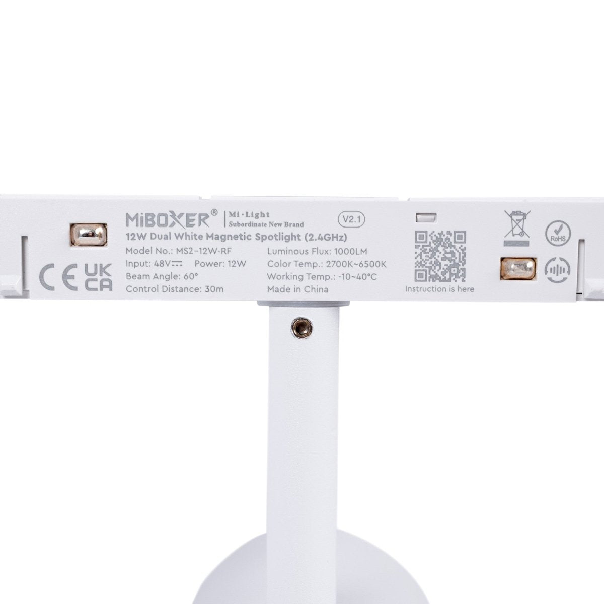 Foco LED para carril magnético RGB + CCT - 48V - 12W - Mi Light - Barcelona Led-