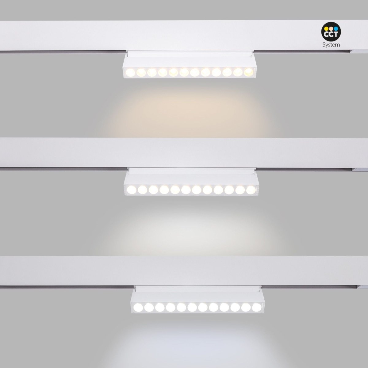 Luminaria lineal orientable para carril magnético CCT - 10W - UGR18 - Mi Light - Barcelona Led-