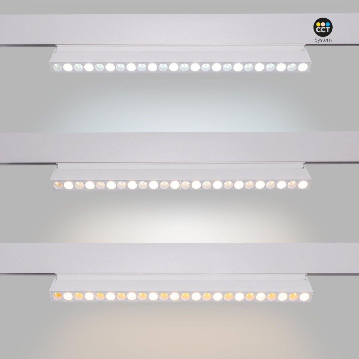 Luminaria lineal orientable para carril magnético CCT - 20W - UGR18 - Mi Light - Barcelona Led-