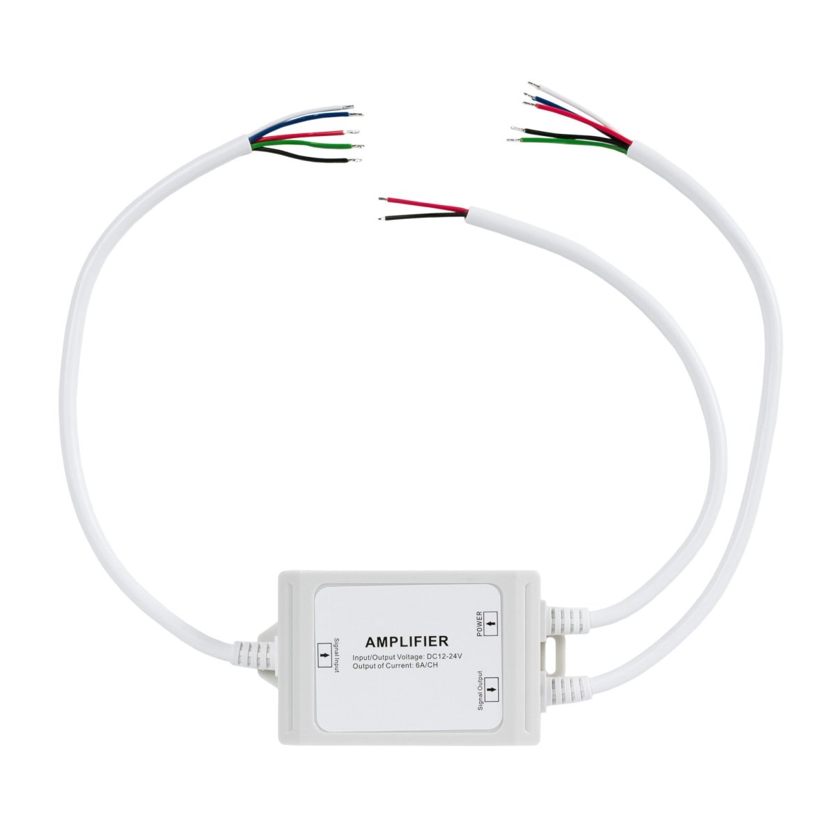 Amplificador de señal / Repetidor RGBW estanco 12-24V DC - 6A/canal - IP67 - Barcelona Led-