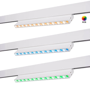 Luminaria lineal orientable para carril magnético RGB + CCT - 12W - UGR18 - Mi Light- Blanco (17)