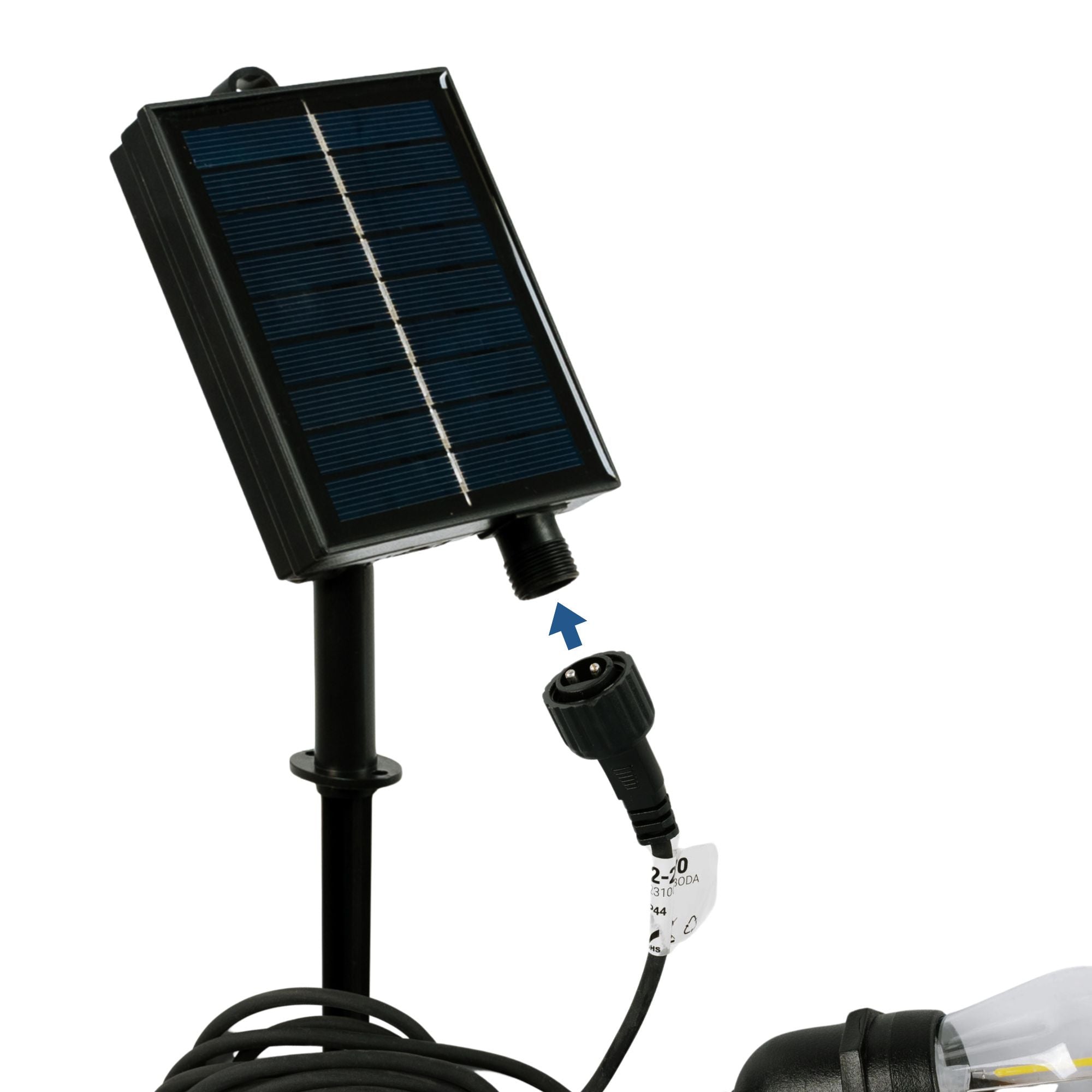 Guirnalda solar exterior - 15 Bombillas LED filamento E27 - IP44 - 10 metros (12)