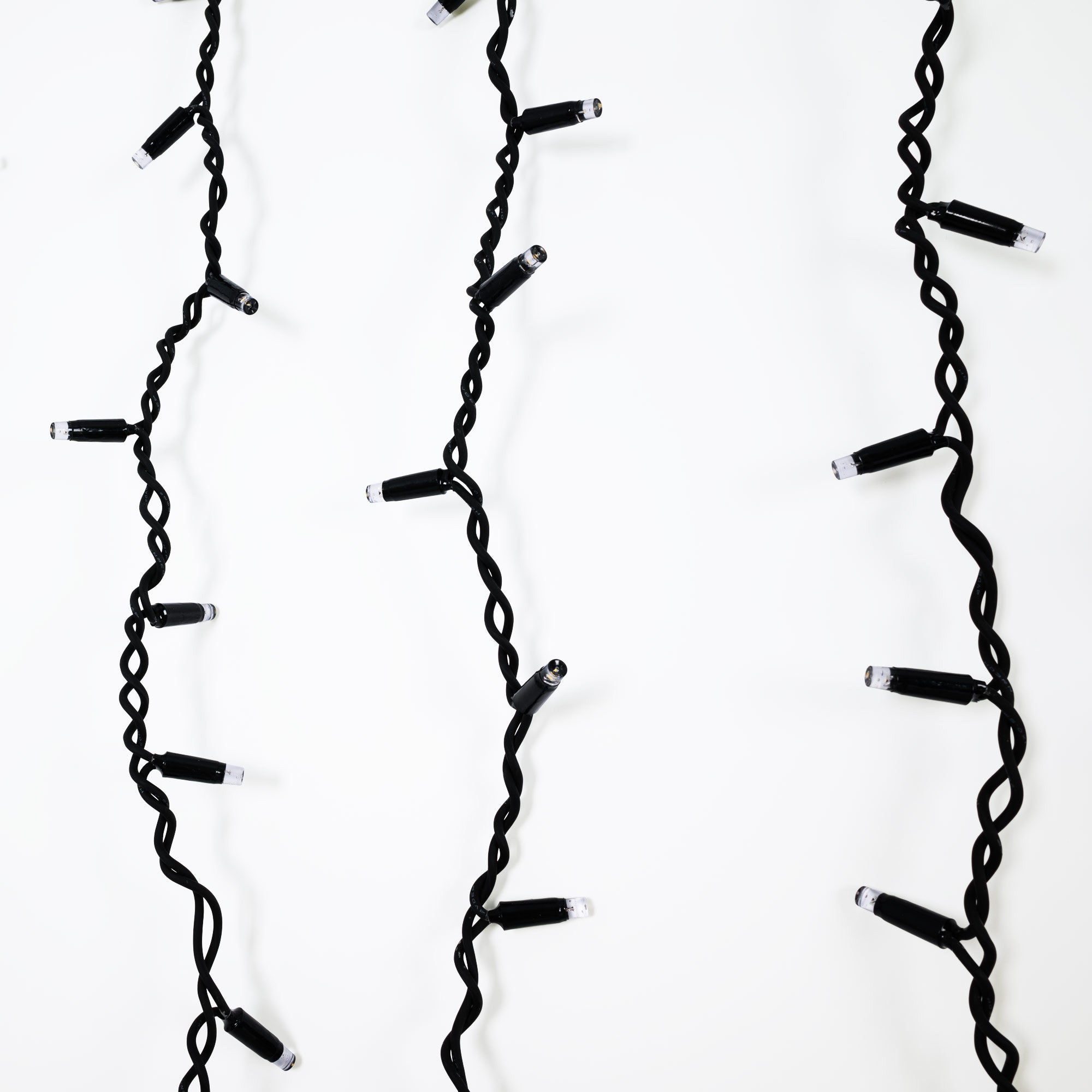 Cortina de luces LED - 1,5m x 90cm - 100 luces - Blanco cálido (5)