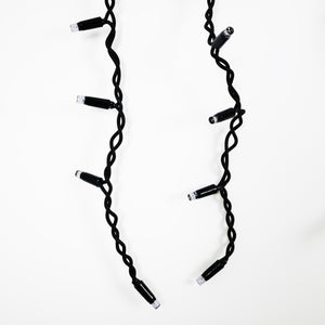 Cortina de luces LED - 1,5m x 90cm - 100 luces - Blanco cálido (6)