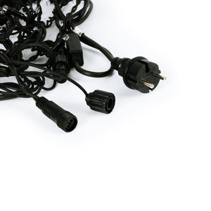 Cortina de luces LED - 1,5m x 90cm - 100 luces - Blanco cálido (7)