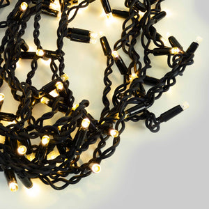 Cortina de luces LED - 1,5m x 90cm - 100 luces - Blanco cálido (8)