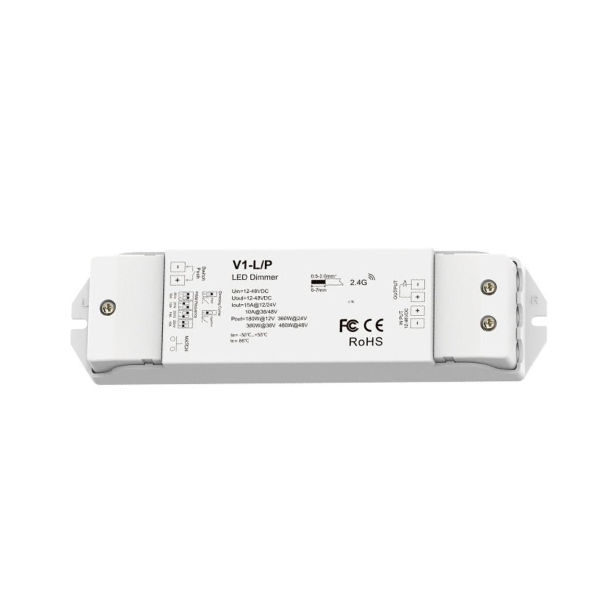 Controlador monocolor 12-48V DC - 15A - RF 2.4G - PUSH dimmer - Skydance - Barcelona Led-Control y regulación