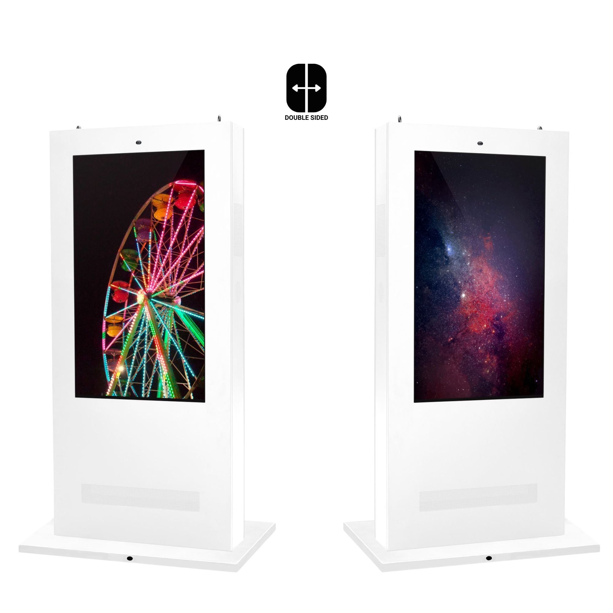 Tótem publicitario exterior pantalla LCD 55"- Doble cara - No táctil - Android - Blanco (6)