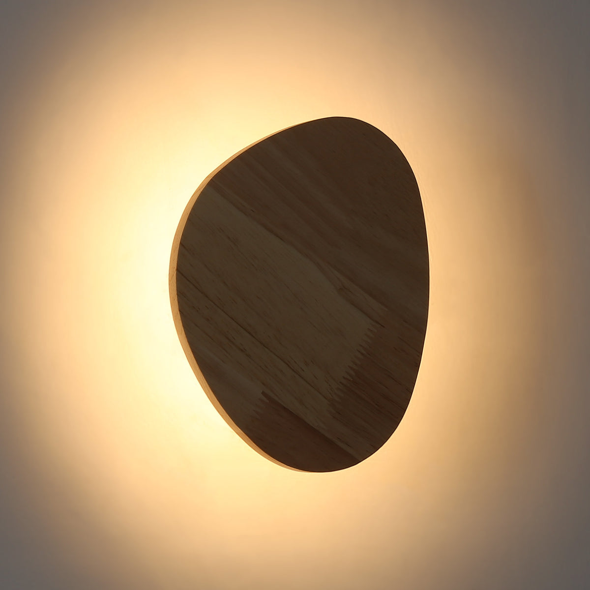 Aplique de pared madera "Eclipse 3" 8W - Luz cálida (4)