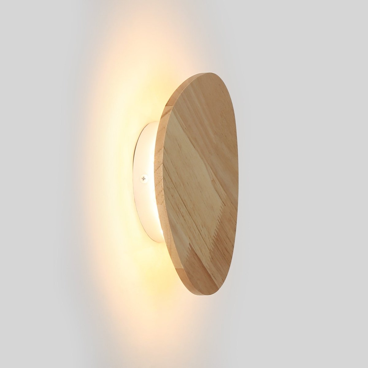 Aplique de pared madera "Eclipse 3" 8W - Luz cálida - Barcelona Led-Decoración
