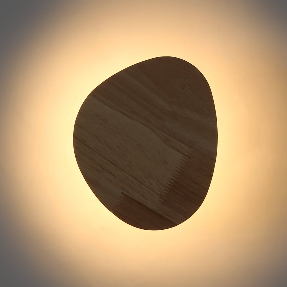Aplique de pared madera "Eclipse 3" 8W - Luz cálida - Barcelona Led-Decoración