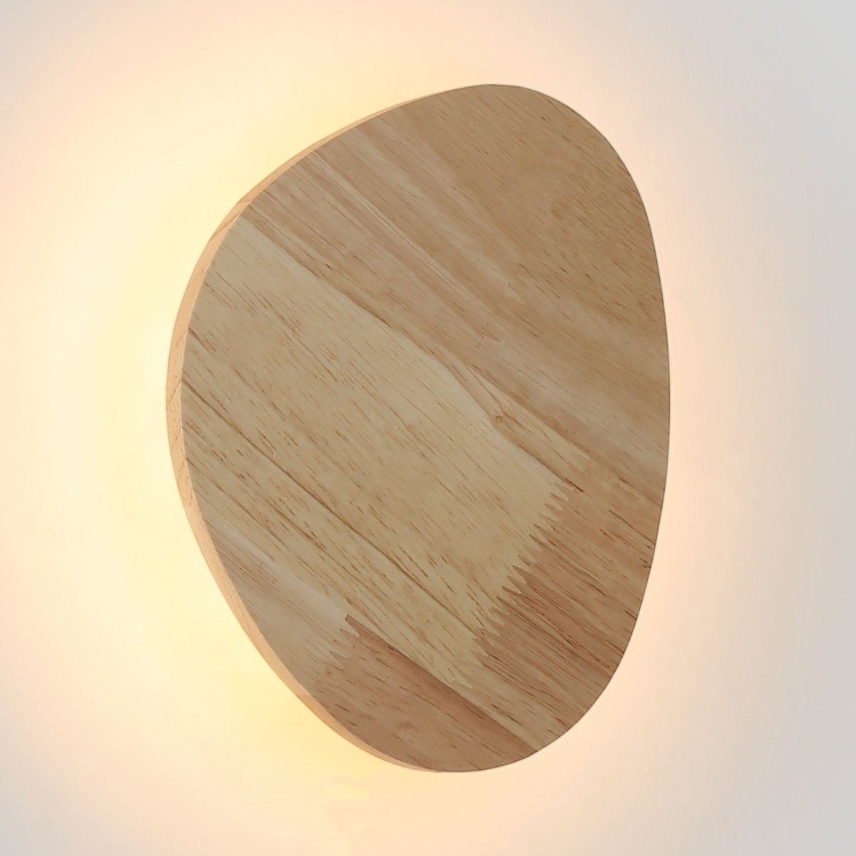 Aplique de pared interior de madera "Eclipse 3" 12W - Luz cálida - Barcelona Led-Decoración