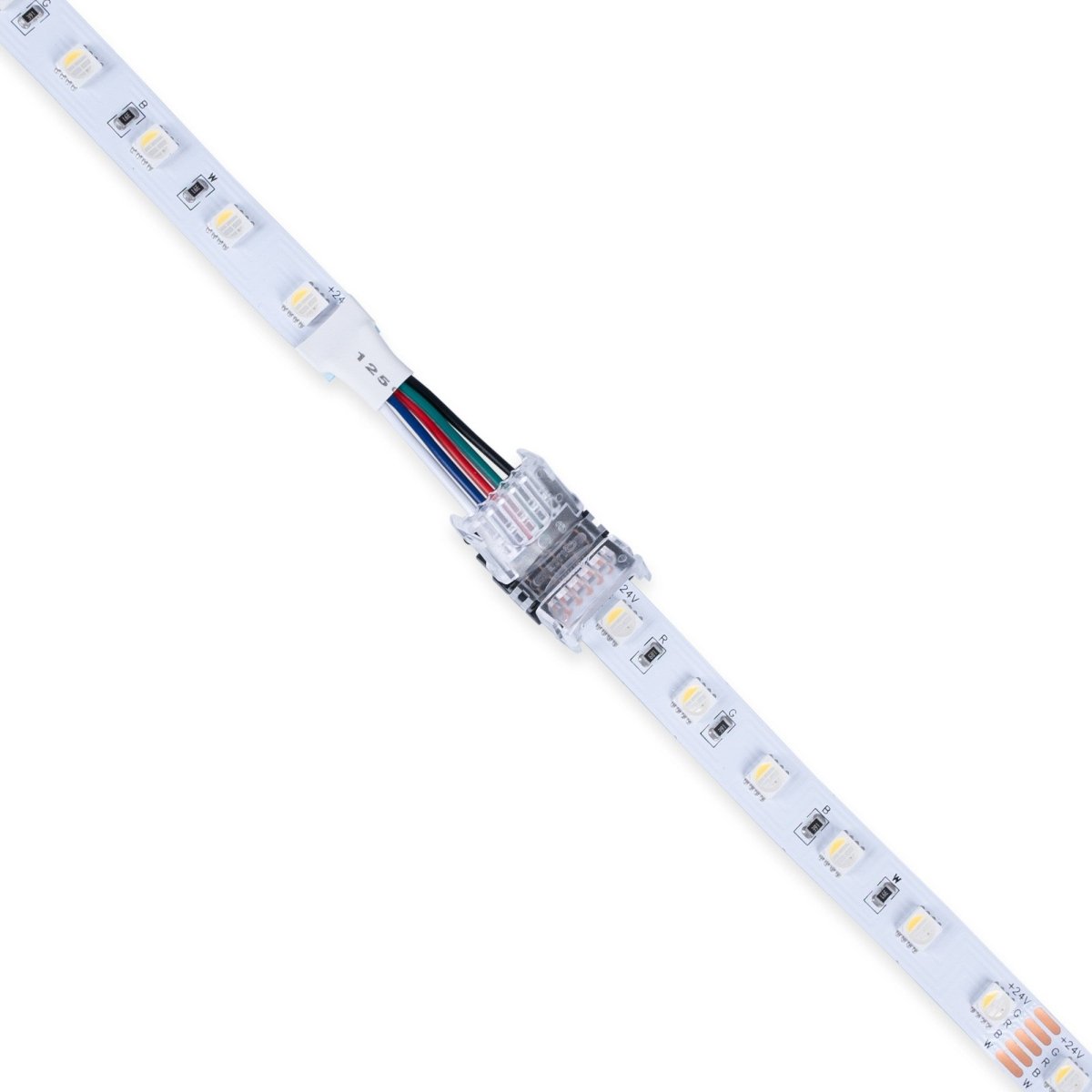 Conector Hippo RGBW SMD Tira a Cable - PCB 12mm - 5 pines - IP20 - Máx. 24V - Barcelona Led-Accesorios