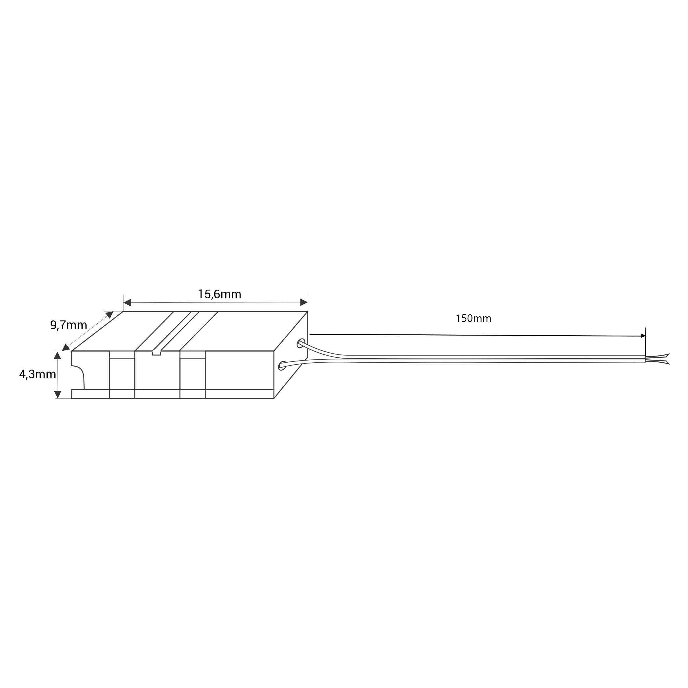 Conector Hippo monocolor COB Tira a Fuente - PCB 8mm - 2 pines - IP20 - Máx. 24V (6)