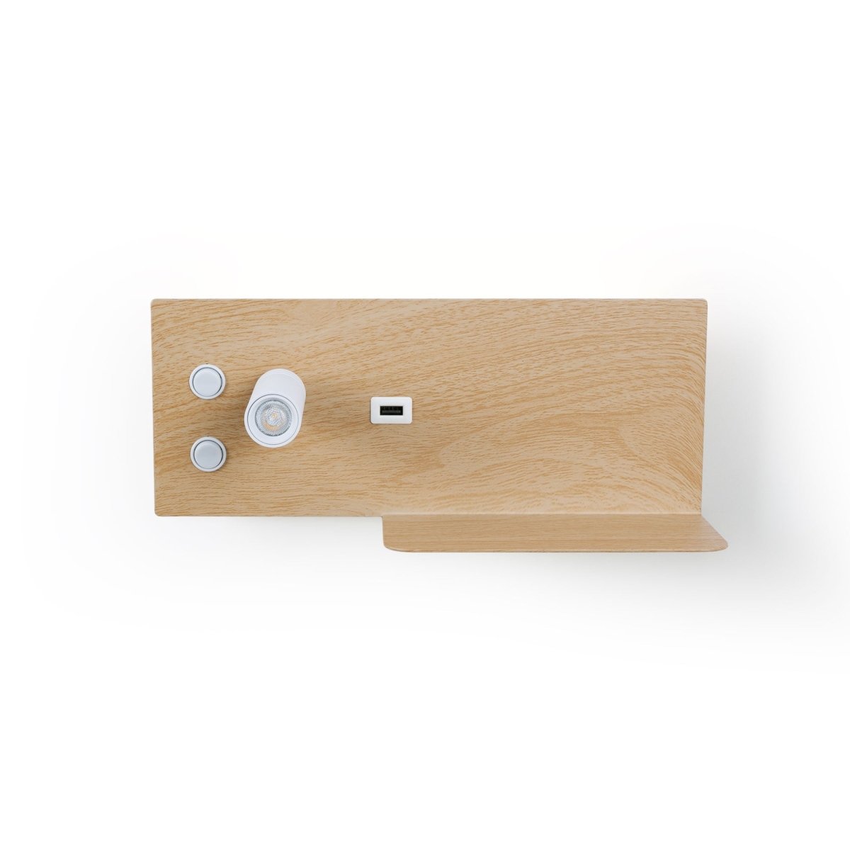 Pack x 2 - Aplique de pared para lectura con puerto USB "Kerta" - Iluminación doble - 3W+7W - Barcelona Led-Decoración