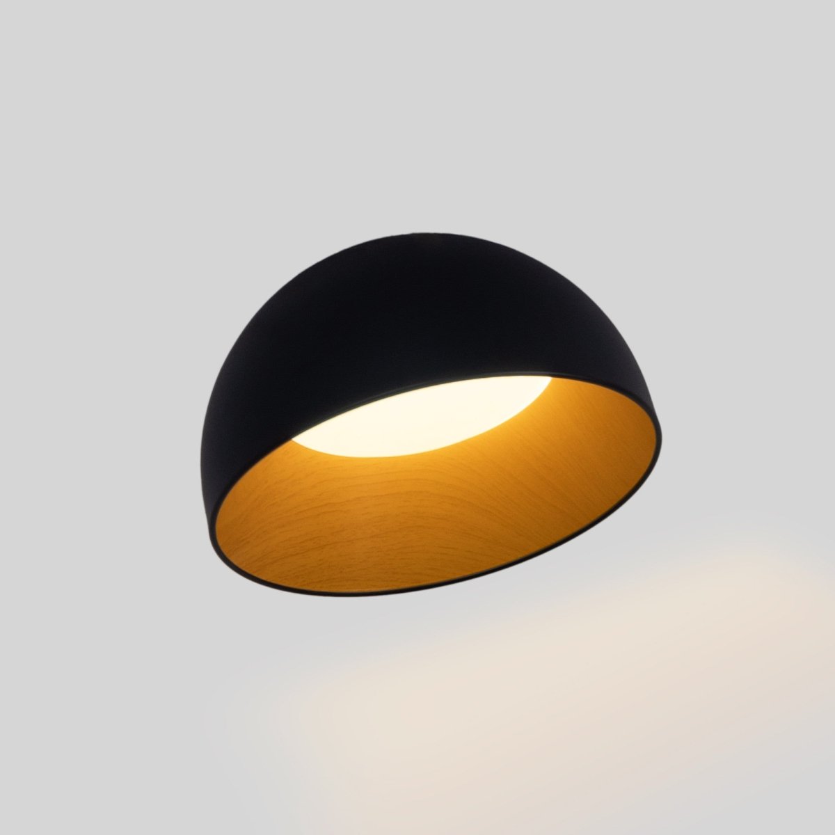Lámpara de techo LED inclinada CCT 12W - Efecto madera - ø35cm - Barcelona Led-Decoración
