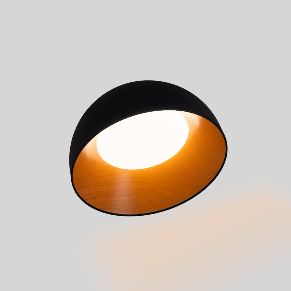 Lámpara de techo LED inclinada CCT 12W - Efecto madera - ø35cm - Barcelona Led-Decoración