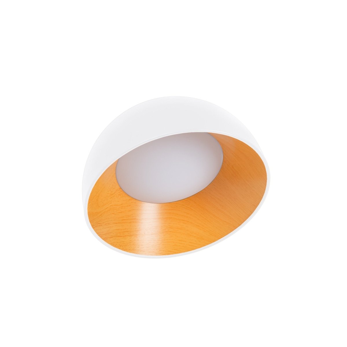 Lámpara de techo LED inclinada CCT 12W - Efecto madera - ø35cm - Barcelona Led-Decoración