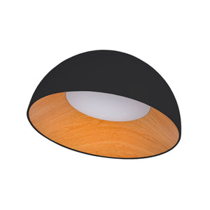 Lámpara de techo LED inclinada CCT 24W - Efecto madera - ø50cm (21)