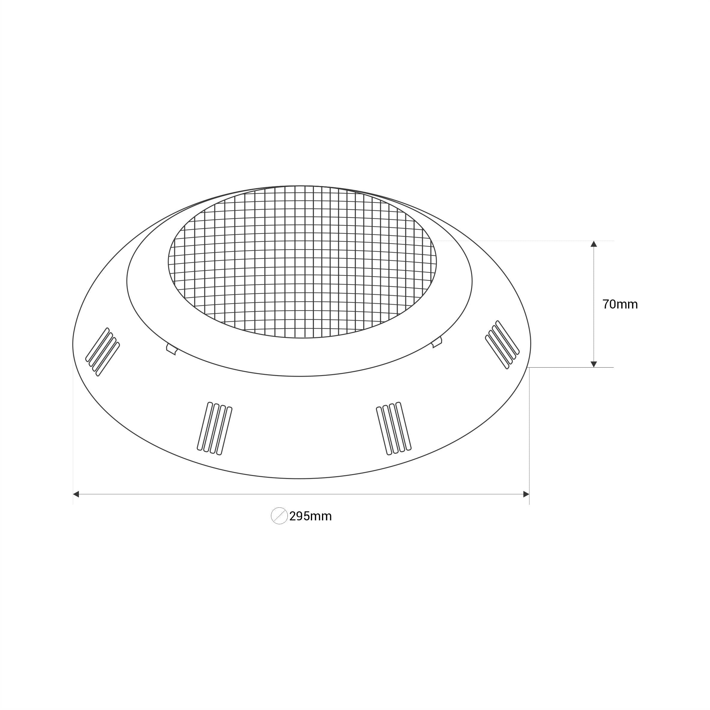 Foco LED para piscina RGB de superficie 12V AC - 24W - Sumergible - Con mando - IP68 (12)