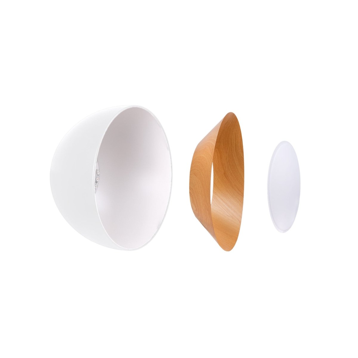 Lámpara de techo LED CCT 12W - Efecto madera - ø35cm - Barcelona Led-Decoración