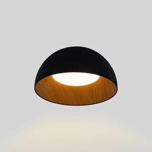 Lámpara de techo LED CCT 12W - Efecto madera - ø35cm (16)