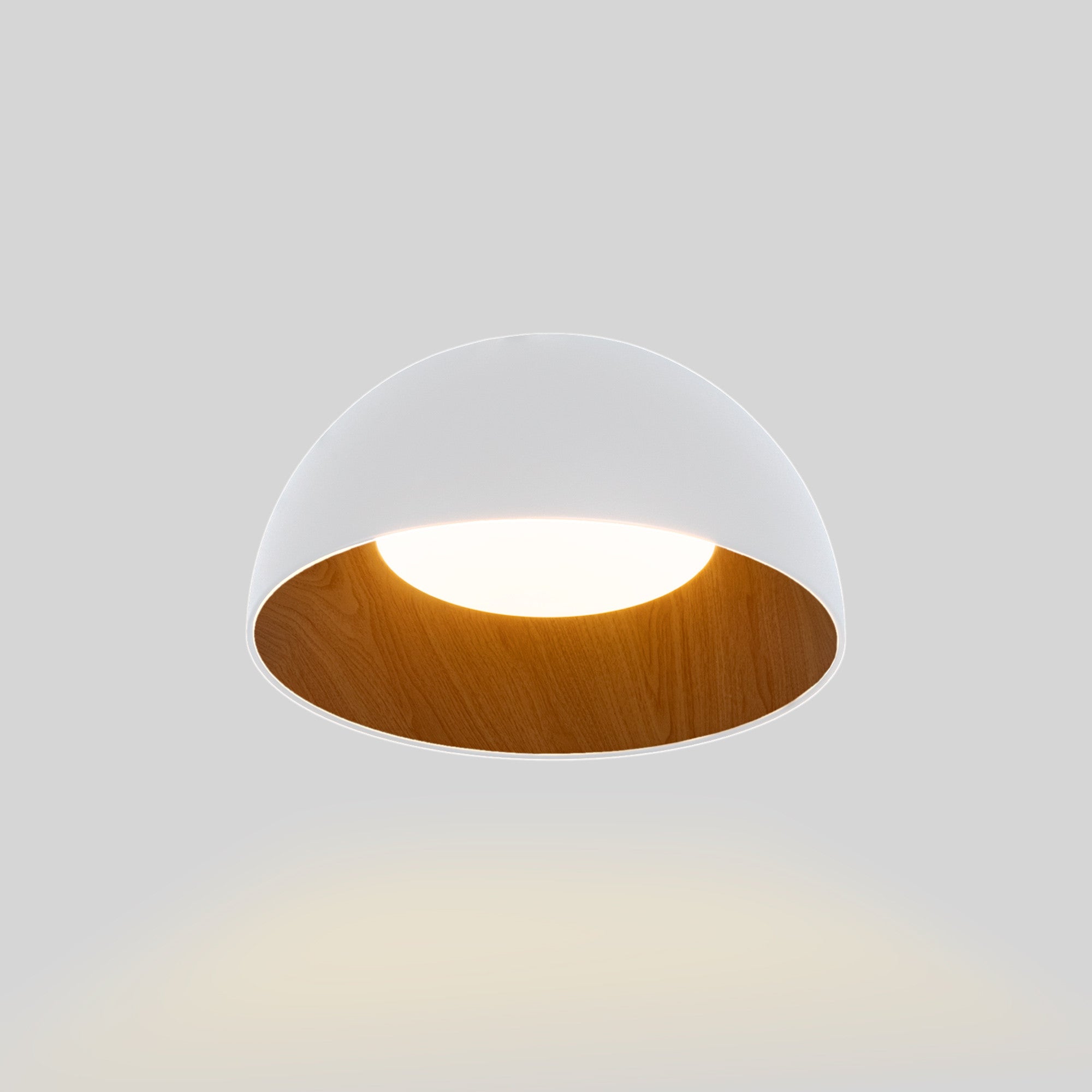 Lámpara de techo LED CCT 12W - Efecto madera - ø35cm (19)