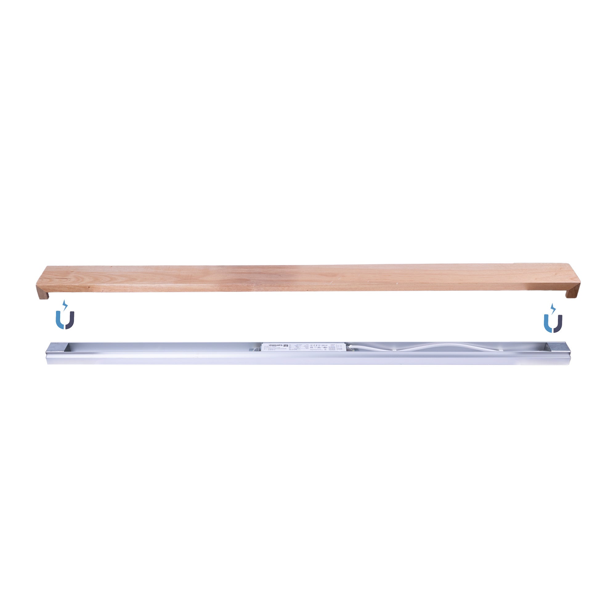 Aplique de pared lineal madera "Wooden" - 26W - 100cm - Driver Philips (14)