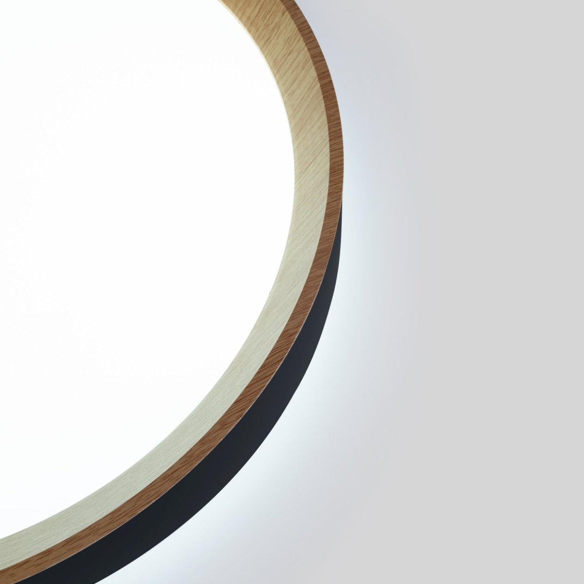 Lámpara de techo LED tipo plafón CCT 24W - Efecto madera - Ø40cm - Barcelona Led-