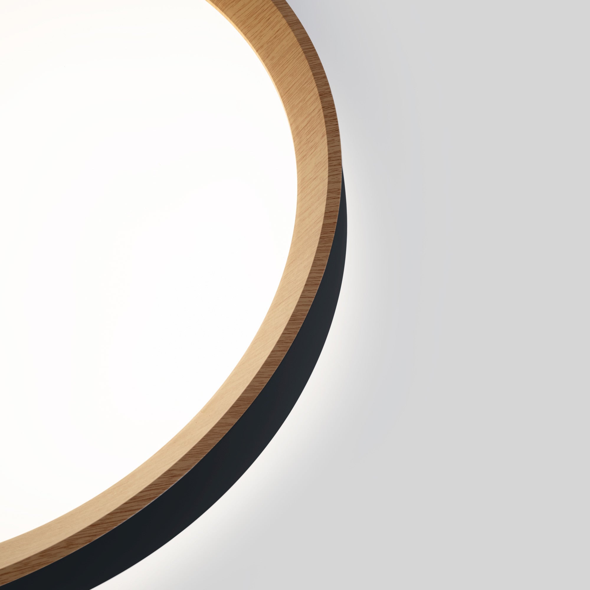 Lámpara de techo LED tipo plafón CCT 24W - Efecto madera - Ø40cm (6)